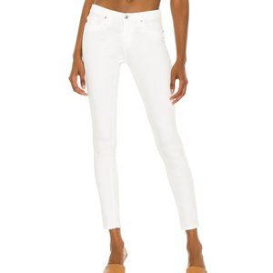 Ag Adriano Goldschmied Mid-Rise White Jean Legging